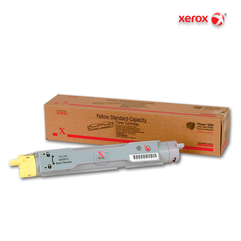 106R00670.jpg Tóner Xerox 106R00670 Yellow Capacidad Estándar Phaser 6250 (4,000 Pag) - Imagen 1