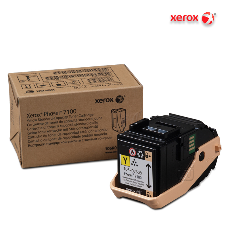 106R02608.jpg Tóner Xerox 106R02608 Yellow Standard Capacity Para Phaser 7100 (4,500 Pag) - Imagen 1