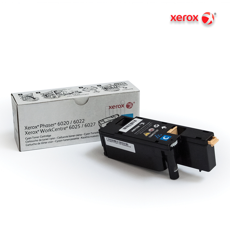 106R02760.jpg Tóner Xerox 106R02760 Cyan Phaser 6020, WorkCentre 6025 (1,000 Pag) - Imagen 1