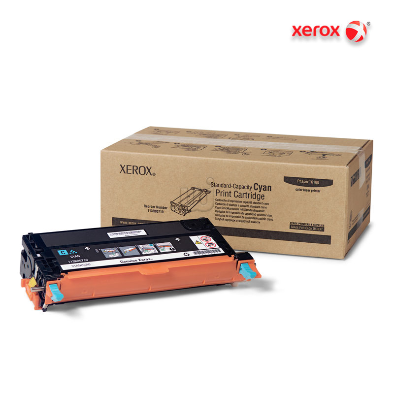 113R00719.jpg Tóner Xerox 113R00719 Cyan Standard Capacity Phaser 6180 (2,000 Pag) - Imagen 1