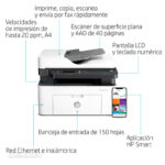 Impresora Multifuncional HP Laser 137fnw Monocromática - Imagen 8