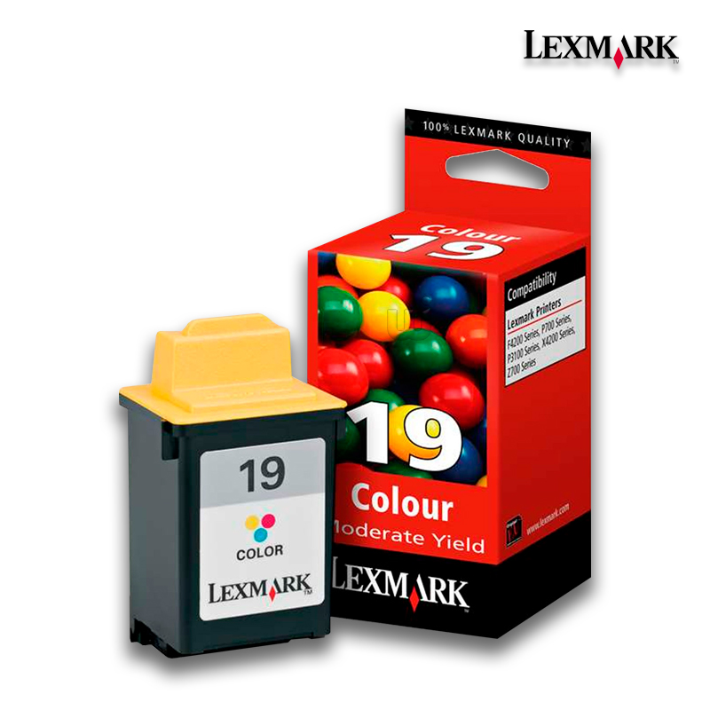 15M2619L.jpg Tinta Lexmark 15M2619L (19) Color Z700, P700 (260 Pag) - Imagen 1