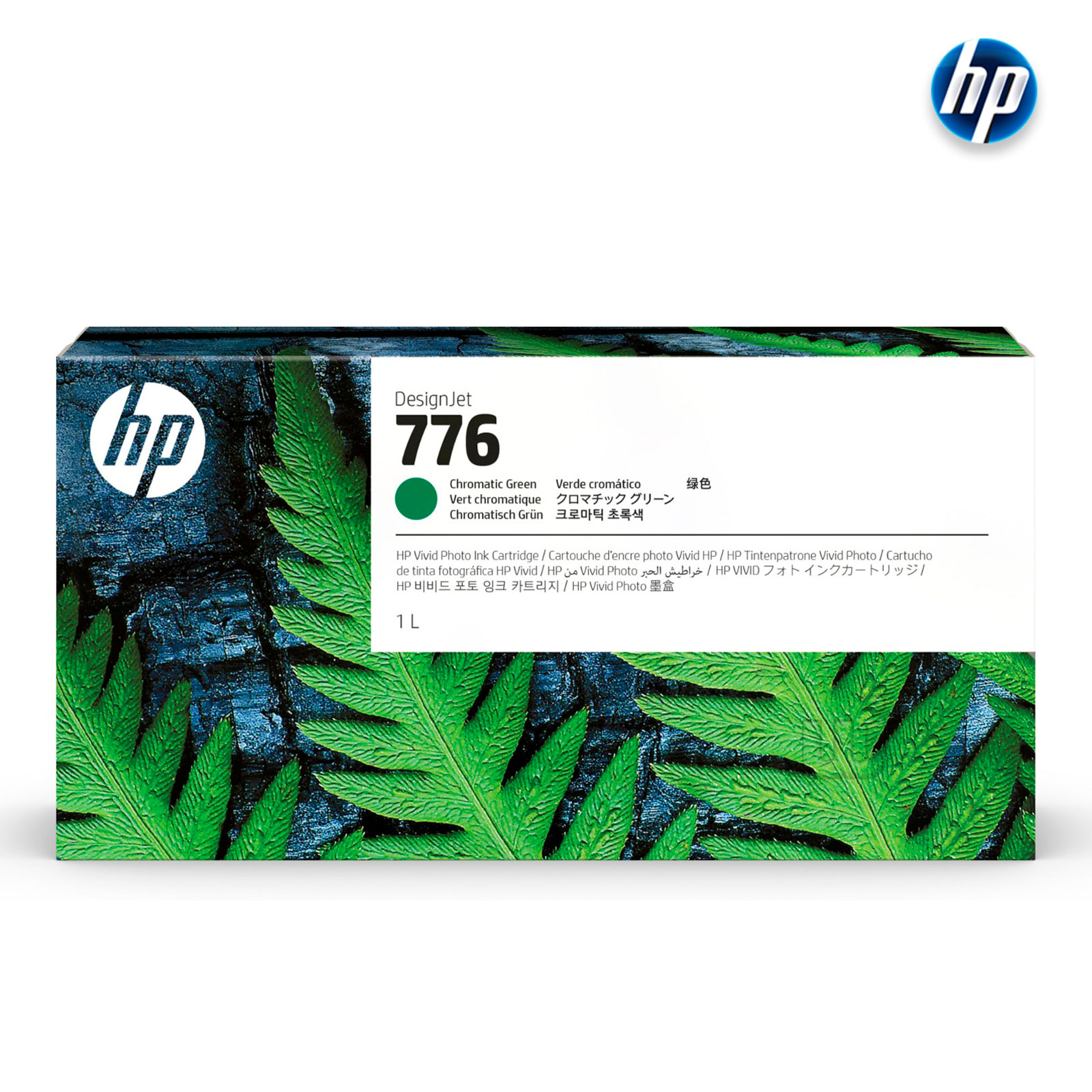 1XB03A.jpg Tinta HP 1XB03A (776) Chromatic Green 1LT | DesignJet Z9+Pro - Imagen 1
