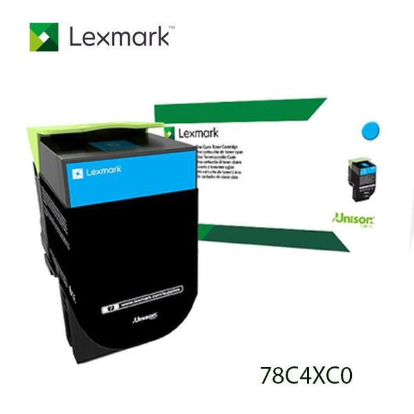78C4XC0.jpg Tóner Lexmark 78C4XC0 Cyan | CX622 CS421 - Imagen 1