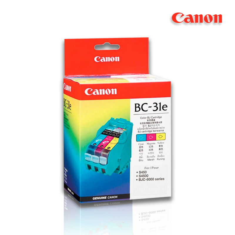 BC-31e.jpg Tinta Canon BC-31e Tricolor Para BJC-6000 (3,000 Pag) - Imagen 1