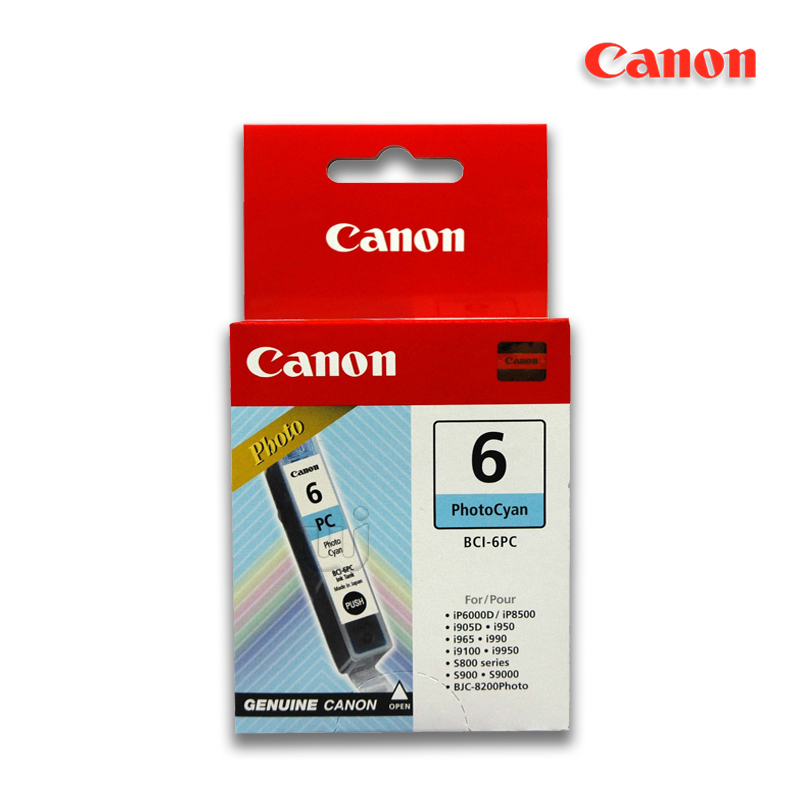 BCI-6PC.jpg Tinta Canon BCI-6PC Photo Cyan Para S800, S900, i9900 (70 Pag) - Imagen 1