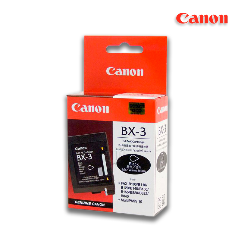 BX-3.jpg Tinta Canon BX-3 Black Para Fax B100, B840 (1,500 Pag) - Imagen 1