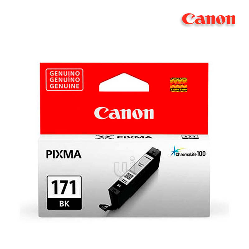 CLI-171BK.jpg Tinta Canon CLI-171 Black 6.5ML Para MG5710, MG6810, MG7710 (300 Pag) - Imagen 1