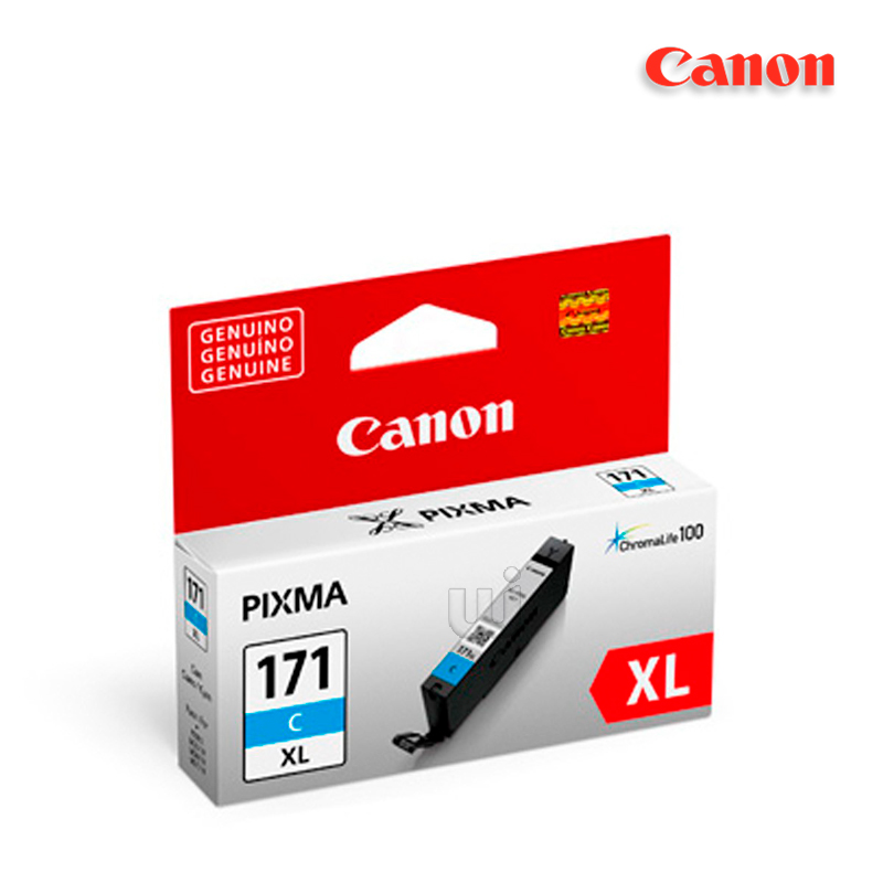 CLI-171XLC.jpg Tinta Canon CLI-171XL Cyan 10.8ML Para MG5710, MG6810, MG7710 (550 Pag) - Imagen 1