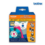 Cinta Brother DK-1207 | Negro Sobre Blanco | 58.2mm (2.2″) 100 Etiquetas
