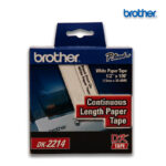 Cinta Brother DK-2214 | Negro Sobre Blanco 0.47″ x 100 pies (12 mm) x 30.48 mts.