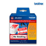 Cinta Brother DK-2251 | Letra Rojo/Negro Sobre Blanco 2.4″ (62MM) x 15.2 mts.