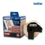 Cinta Brother DK-4205 | Negro Sobre Blanco 2.4″ x 100 pies (62 mm) x 30.48 mts.