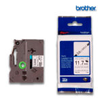 Cinta Brother Termocontraible HSE-231 | Negro sobre Blanco 11.7mm x 1.5mts.