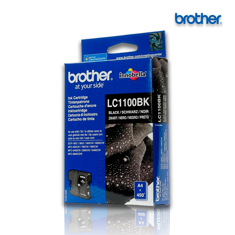 LC-1100BK.jpg Tinta Brother LC-1100BK Black | MFC-490CW (450 Pag) - Imagen 1