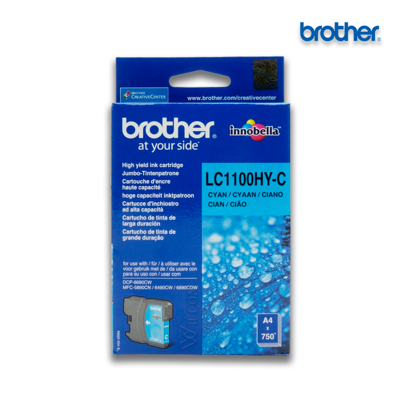 LC-1100HYC.jpg Tinta Brother LC-1100HY-C Cyan | MFC-6490CW (750 Pag) - Imagen 1