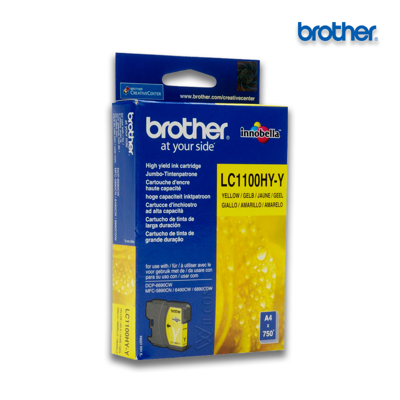 LC-1100HYY.jpg Tinta Brother LC-1100HY-Y Yellow | MFC-6490CW (750 Pag) - Imagen 1