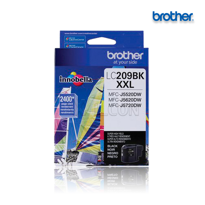 LC-209BK.jpg Tinta Brother LC-209BK Black | MFC-J5620DW (2,400 Pag) - Imagen 1