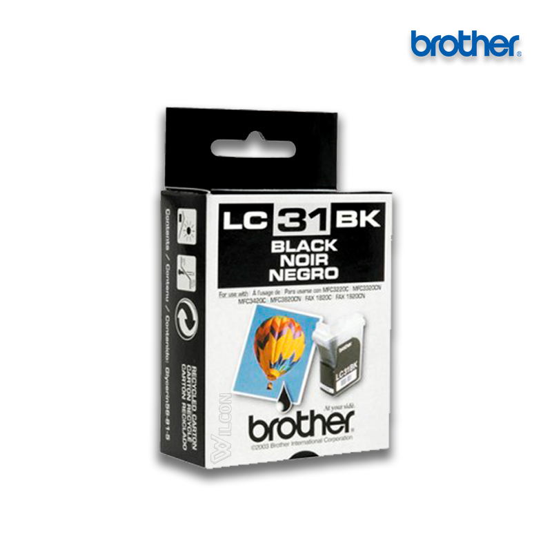 LC-31BK-1.jpg Tinta Brother LC-31BK Black | MFC 3220 (500 Pag) - Imagen 1