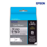 Cinta Epson LC-4BWV9 | Blanco sobre Negro | Labelworks Standard 1/2″