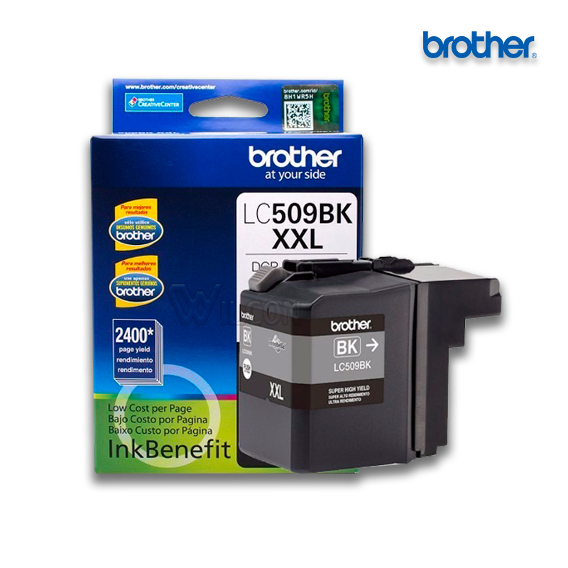 LC-509BK.jpg Tinta Brother LC-509BK Black | DCPJ100 (2,400 Pag) - Imagen 1