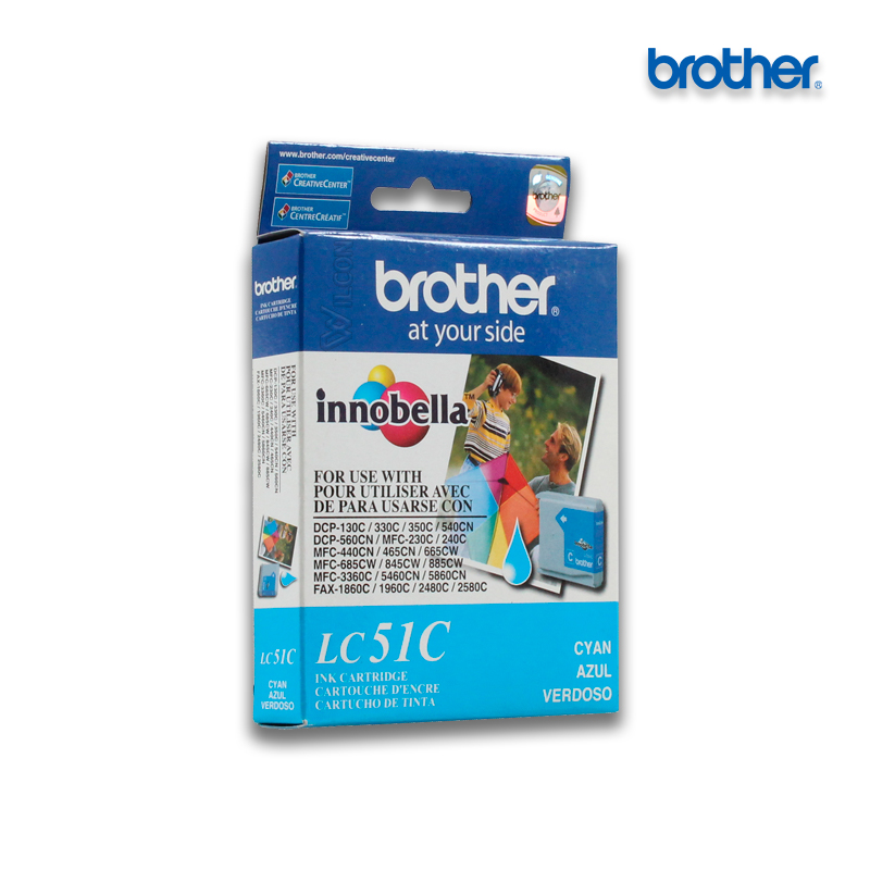 LC-51C.jpg Tinta Brother LC-51C Cyan | MFC-240C (400 Pag) - Imagen 1