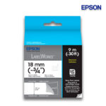 Cinta Epson LC-5WBN9 | Labelworks Standard 3/4″ | Negro sobre Blanco