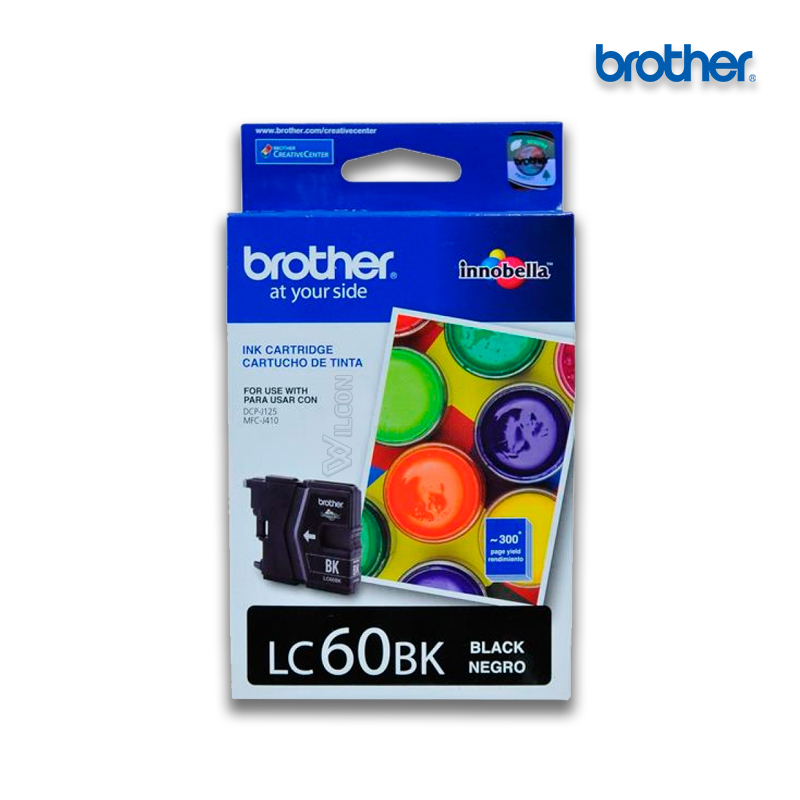 LC-60BK.jpg Tinta Brother LC-60BK Black | MFC-J410 (300 Pag) - Imagen 1