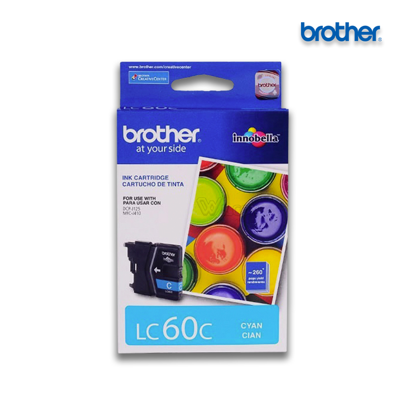LC-60C.jpg Tinta Brother LC-60C Cyan | MFC-J410 (260 Pag) - Imagen 1
