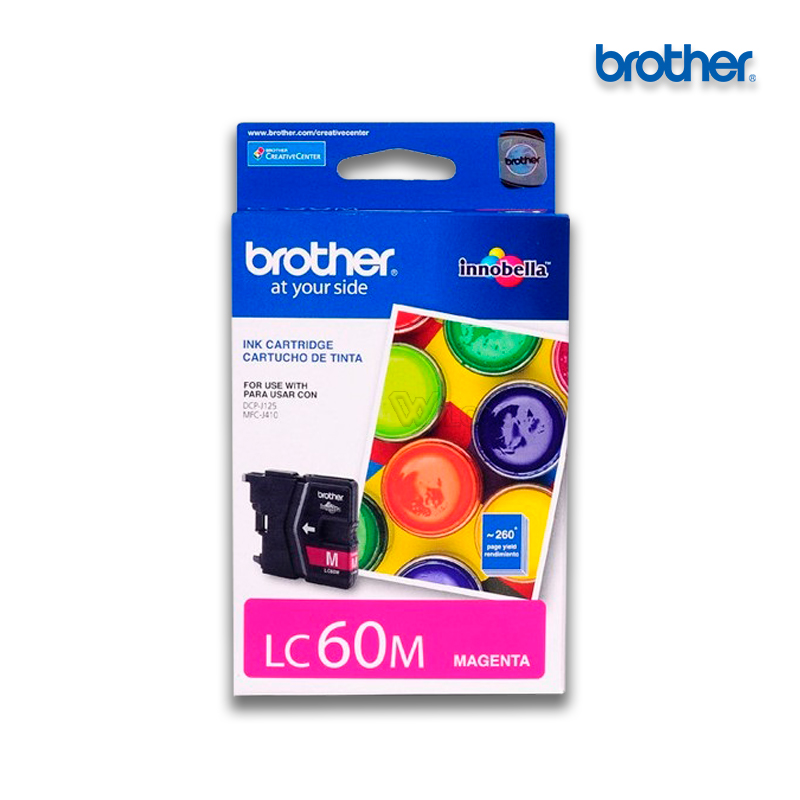 LC-60M.jpg Tinta Brother LC-60M Magenta | MFC-J410 (260 Pag) - Imagen 1