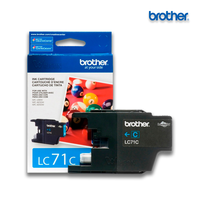LC-71C.jpg Tinta Brother LC-71C Cyan | MFC-J430W (300 Pag) - Imagen 1