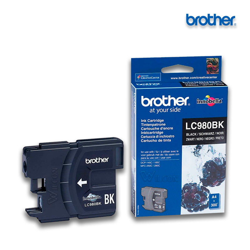 LC-980BK.jpg Tinta Brother LC-980BK Black | DCP-165C (300 Pag) - Imagen 1