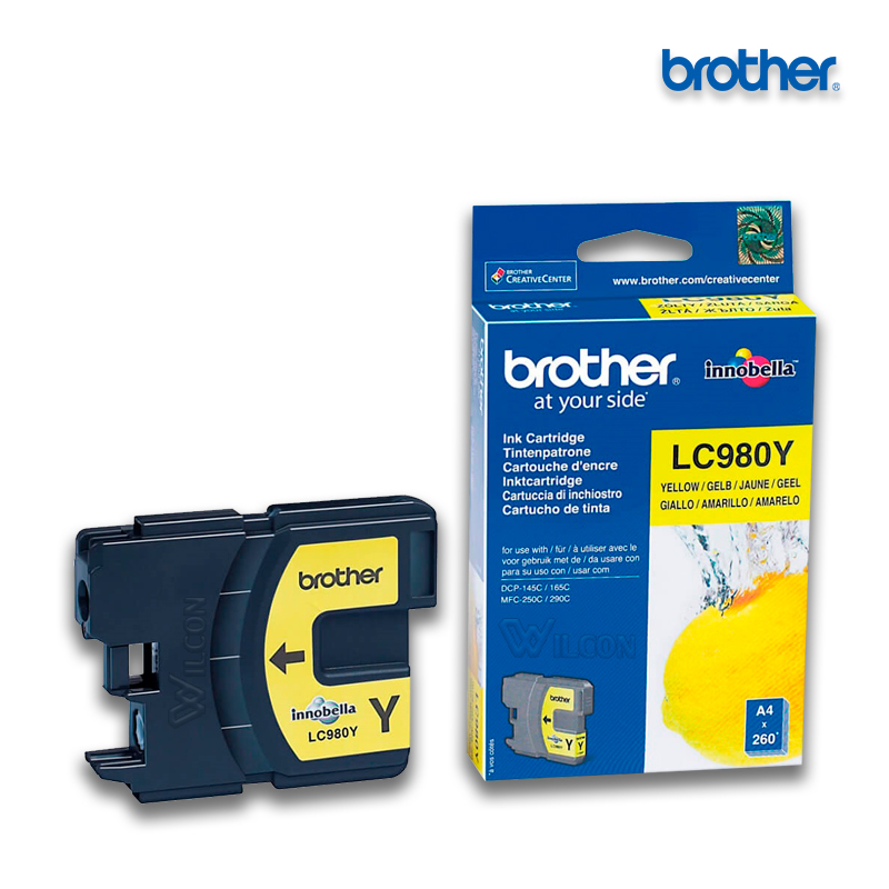 LC-980Y.jpg Tinta Brother LC-980Y Yellow para DCP-165C (260 Pag) - Imagen 1