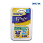 Cinta Brother M-721 | Negro sobre Verde 9mm (3/8″) x 8 mts.