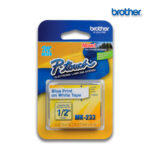 Cinta Brother MK-233 | Azul sobre Blanco 12mm (1/2″) x 8 mts.