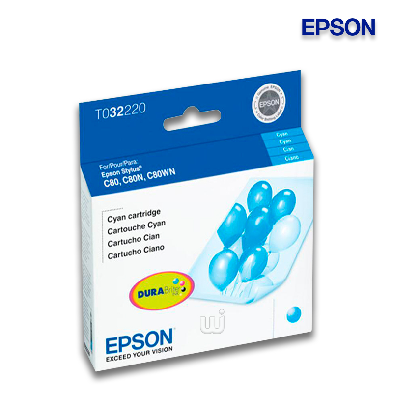 T032220.jpg Tinta Epson T032220-AL Cyan Stylus C80, C82 (420 Pag) - Imagen 1
