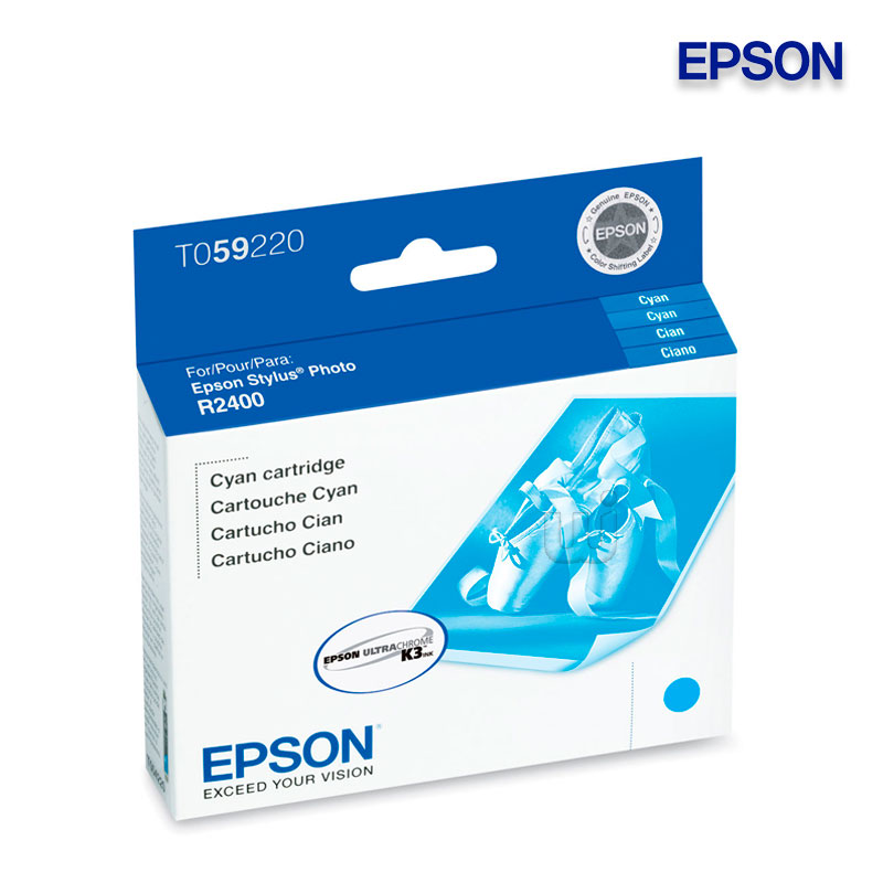 T059220.jpg Tinta Epson T059220-AL Cyan Stylus Photo R2400 (300 Pag) - Imagen 1