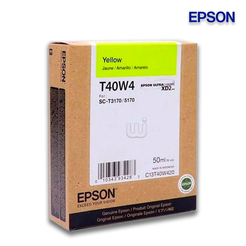 T40W420.jpg Tinta Epson T40W420 Yellow Alta Capacidad SureColor SC-T3170 (50 ML) - Imagen 1