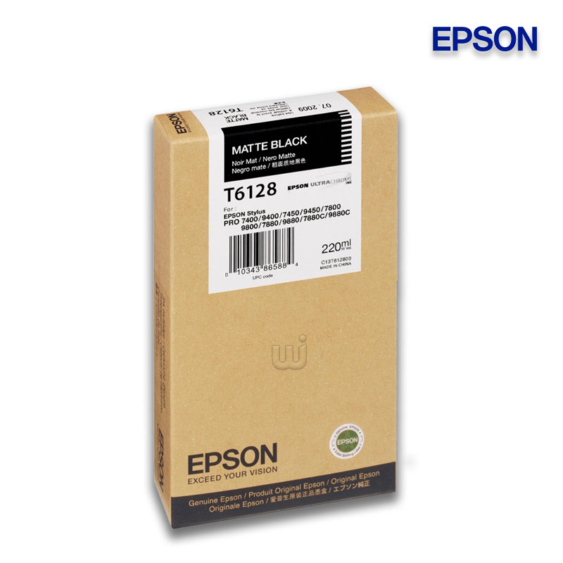 T612800.jpg Tinta Epson T612800 Matte Black 220ML Stylus Pro 7800 - Imagen 1