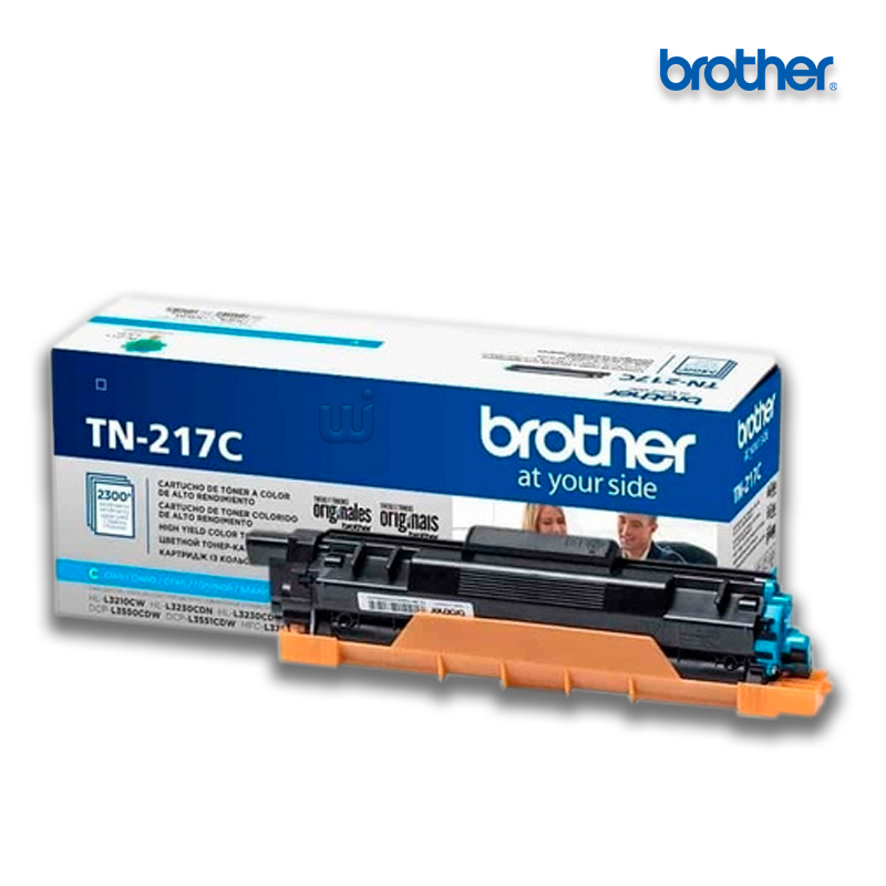TN-217C.jpg Tóner Brother TN-217C Cyan para HL-L3210CW (2,300 Pag) - Imagen 1