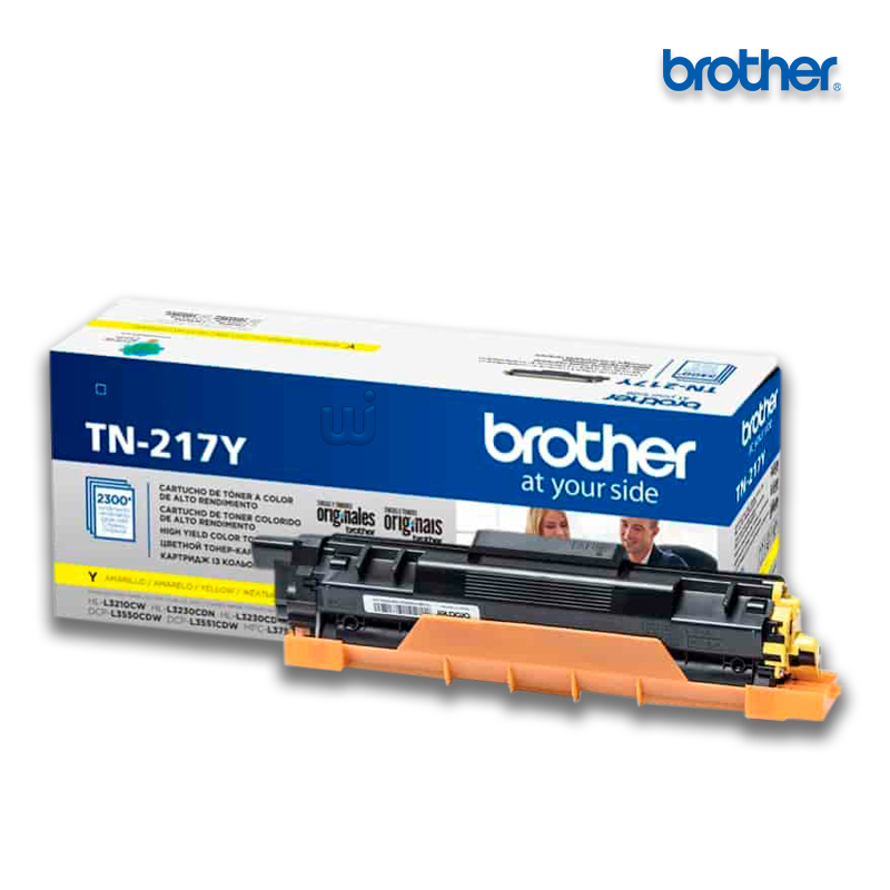 TN-217Y.jpg Tóner Brother TN-217Y Yellow para HL-L3210CW (2,300 Pag) - Imagen 1