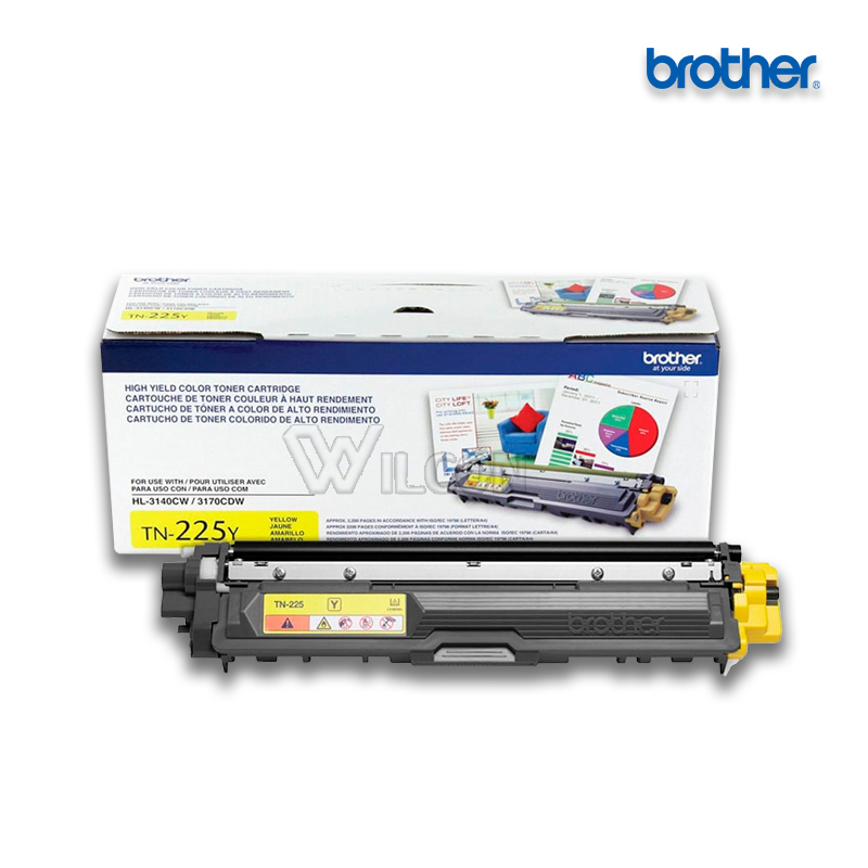 TN-225Y.jpg Tóner Brother TN-225Y Yellow Para HL-3150CDN (2,200 Pag) - Imagen 1