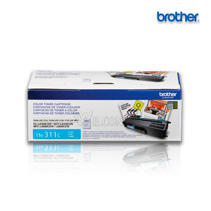 TN-311C.jpg Tóner Brother TN-311C Cyan para HL-L8350CDW (1,500 Pag) - Imagen 1