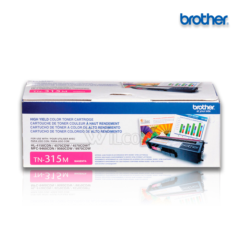 TN-315M.jpg Tóner Brother TN-315M Magenta para HL-4570 (3,500 Pag) - Imagen 1