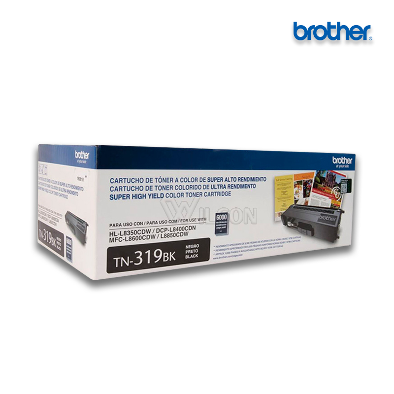 TN-319BK.jpg Tóner Brother TN-319BK Black para HL-L8350CDW (6,000 Pag) - Imagen 1