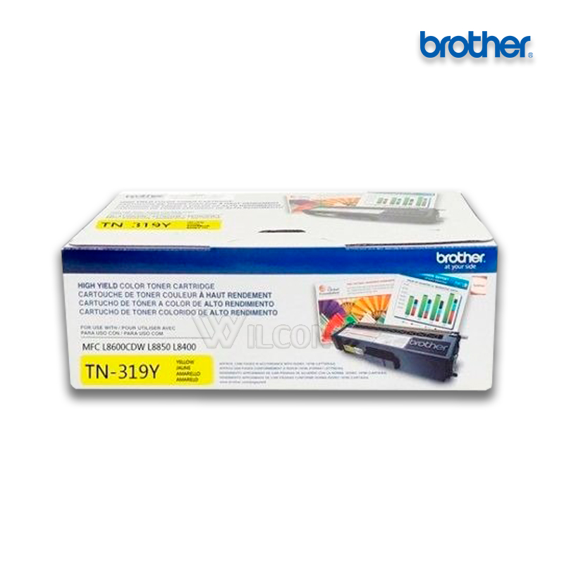 TN-319Y.jpg Tóner Brother TN-319Y Yellow para HL-L8350CDW (6,000 Pag) - Imagen 1