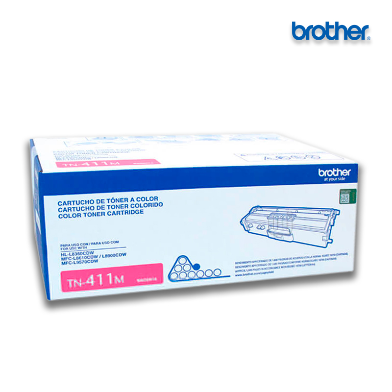 TN-411M.jpg Tóner Brother TN-411M Magenta para MFC-L8900CDW (1,800 Pag) - Imagen 1
