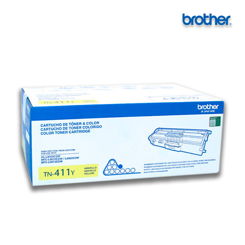 TN-411Y.jpg Tóner Brother TN-411Y Yellow para MFC-L8900CDW (1,800 Pag) - Imagen 1