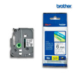 Cinta Brother TZE-111 | Negro sobre Transp. 6mm (1/4″) x 8 mts.