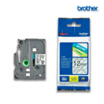 Cinta Brother TZE-131 | Negro sobre Transp. 1/2″ (12MM) x 8 mts.